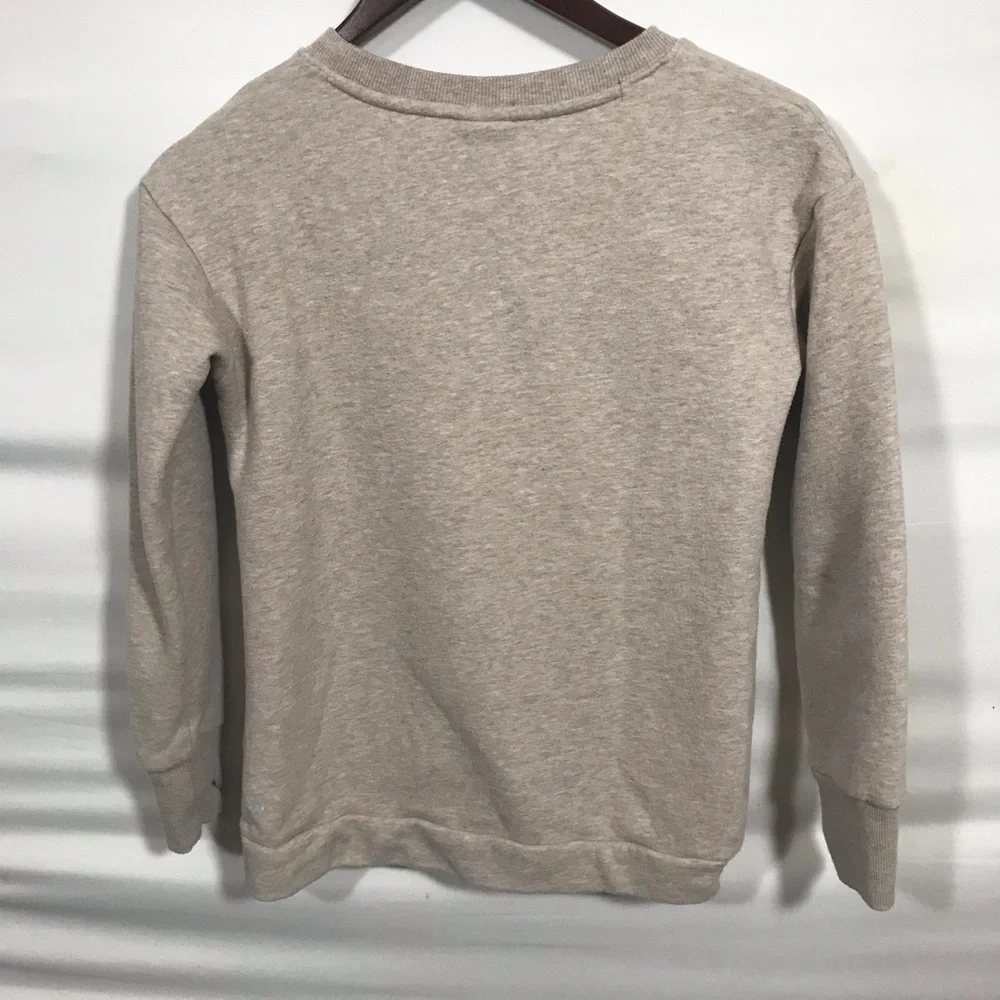 All in Motion Tan Crewneck Sweatshirt with Thumbholes